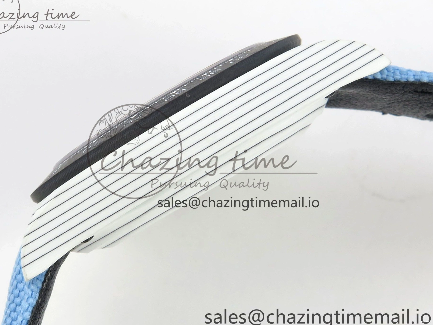 MiroTime 0106 Attractive Daytona DIW Carbon Case and Bezel DIWF Edition Black Dial on Blue Nylon Strap A 71